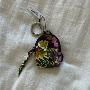 Vera Bradley Floral Keychain Mini Backpack
